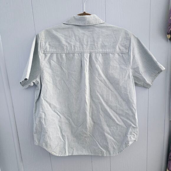 Karen Scott Vintage Button Down Embroidered Blouse size Medium Floral 90s - Picture 8 of 8